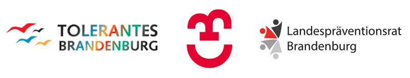 3 Logos TB CB LPR Logos von Tolerantes Brandenburg, Cottbus und Landespräventionsrat Brandenburg