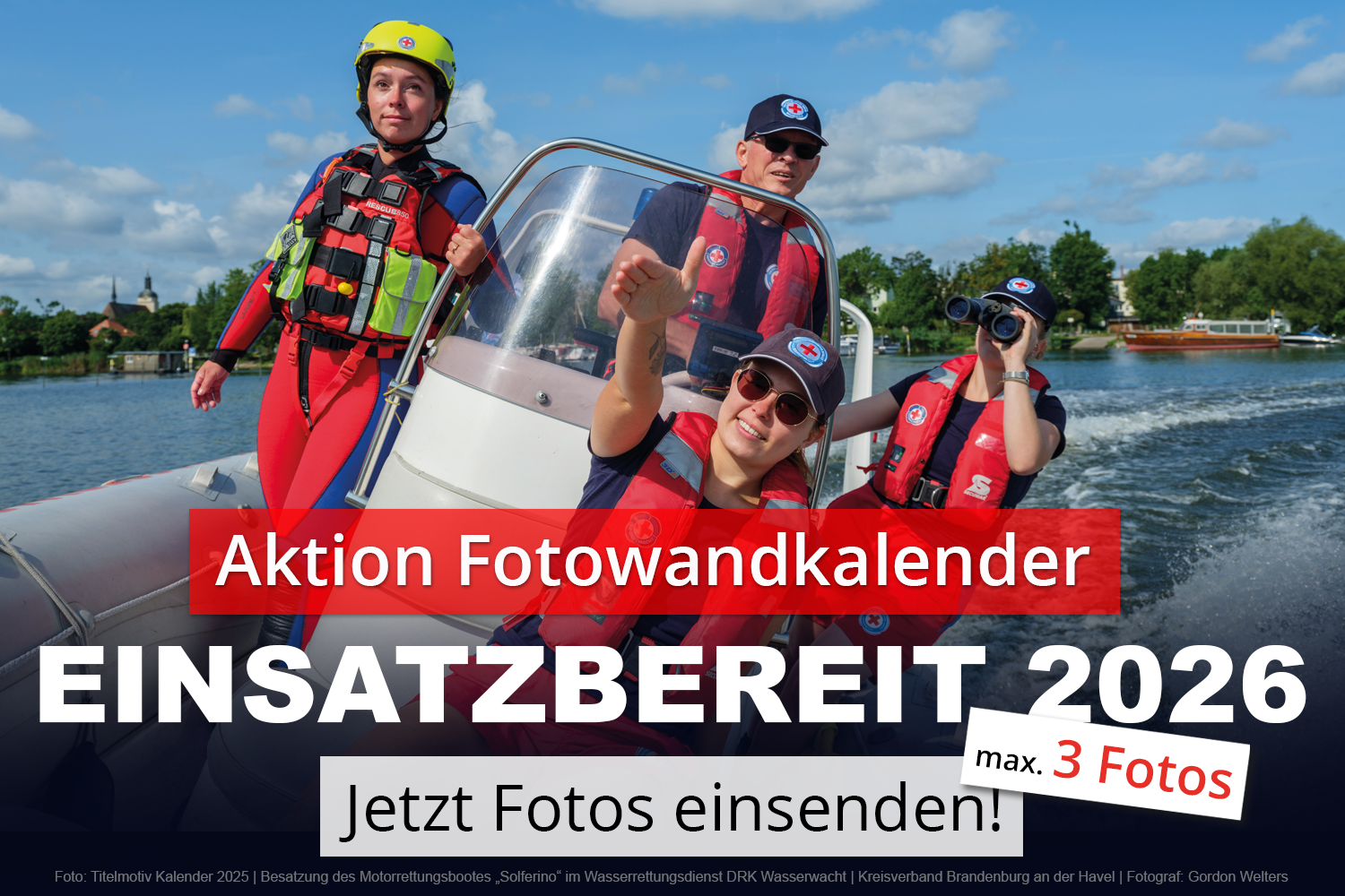 Aktion Fotowandkalender 2026 Bild zur Aktion Fotowandkalender 2026 - Kalendermotiv aus dem Jahr 2025. Zwei Feuerwehrleute unter Atemschutz