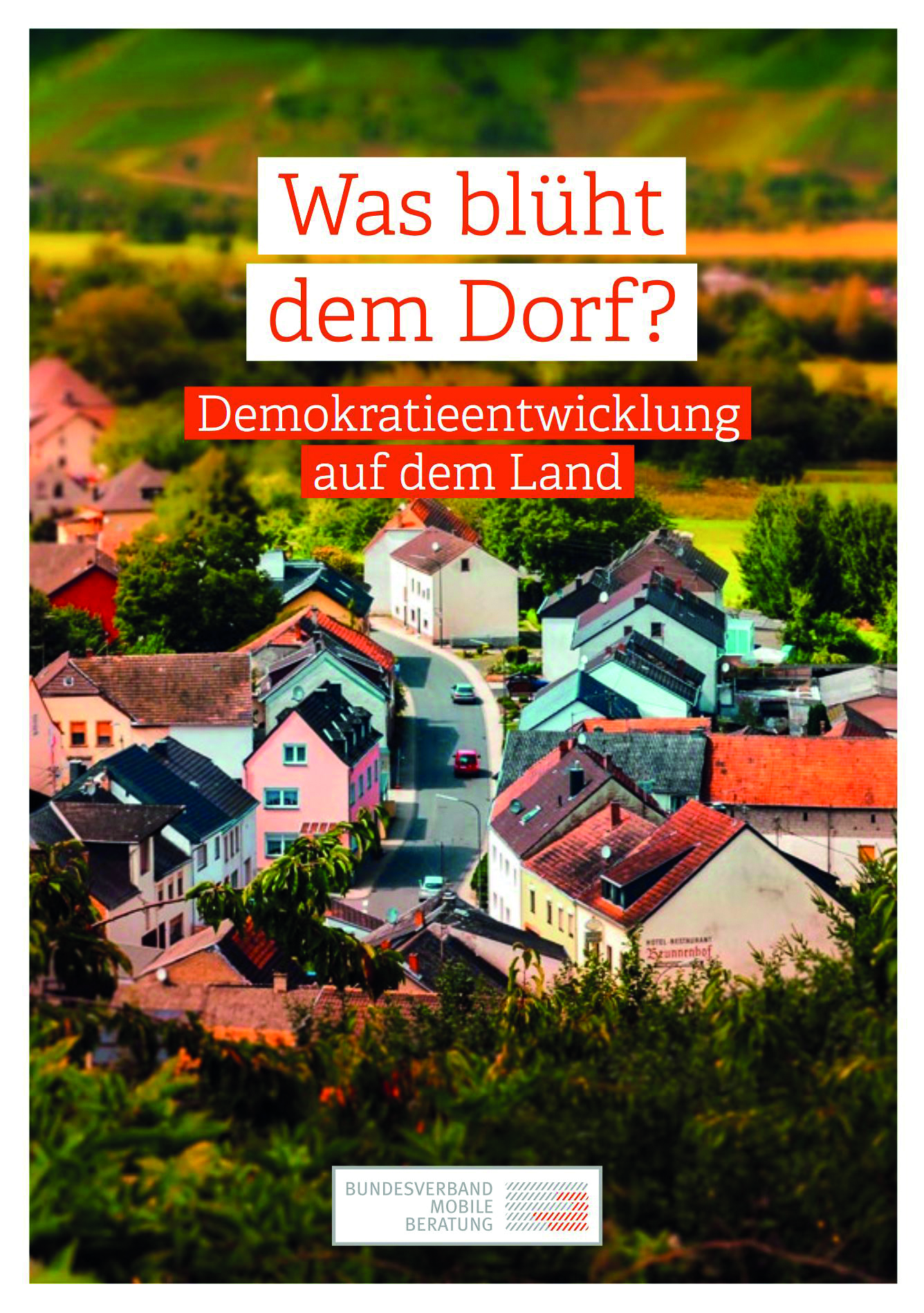 Bild vergrößern (Bild: Vorschaubild der Titelseite der Publikation des BMB mit dem Titel "Was blüht dem Dorf")