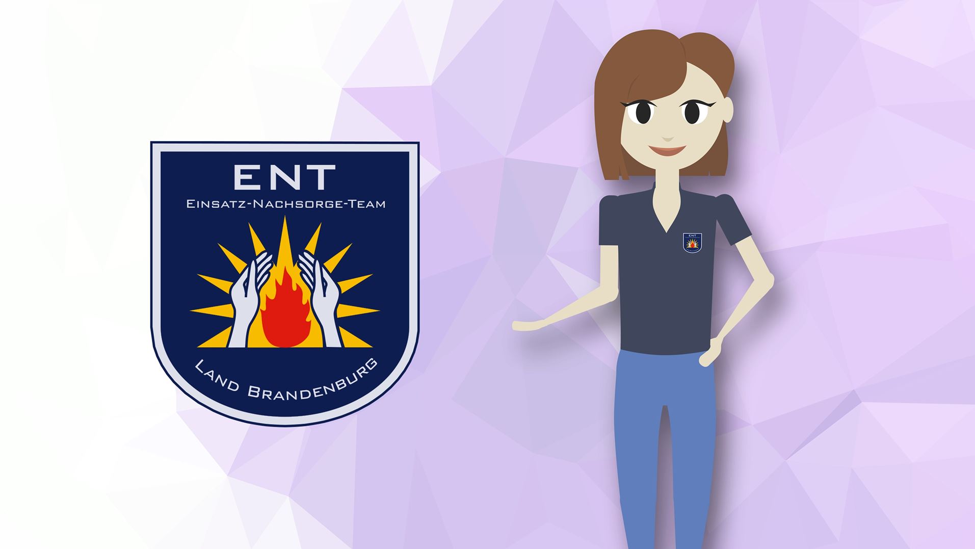 Vorschaubild zum Erklärvideo des ENT mit einer weiblichen Zeichentrickfigur und dem Logo des ENT