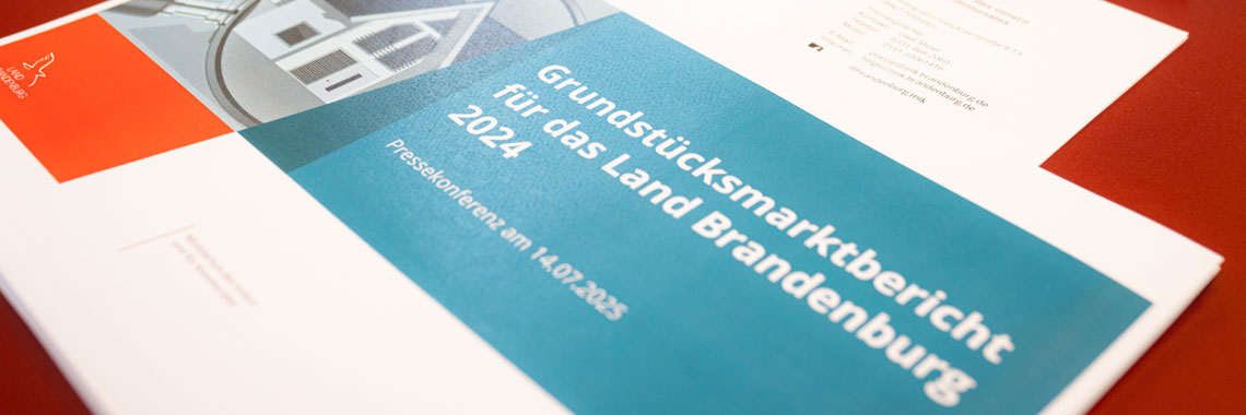 Bild: Foto von Handout Grundstücksmarktbericht 2024 anlässlich Pressekonferenz
