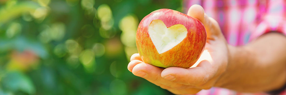 Apfel mit Herz