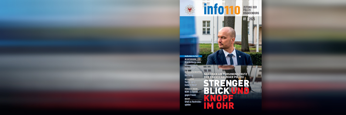 Bild: Headerbild mit der neuen Ausgabe info 110 Nr. 1 2025