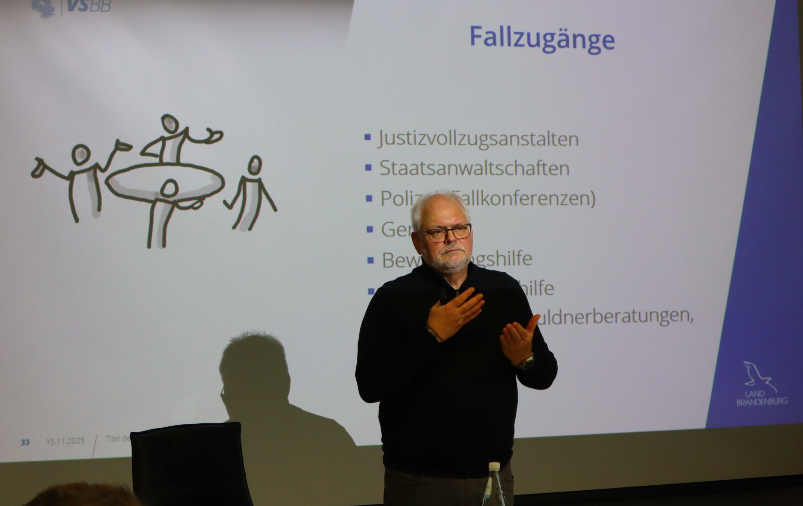 Michael Hüllen beim Vortrag