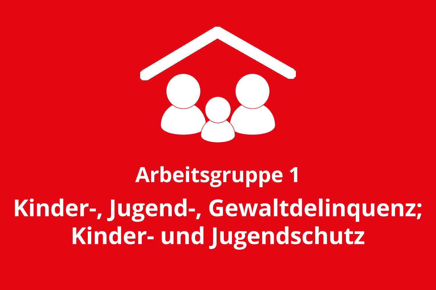 Teaserbild des LPR mit der Aufschrift Arbeitsgruppe 1 Kinder-, Jugend-, Gewaltdelinquenz; Kinder- und Jugendschutz