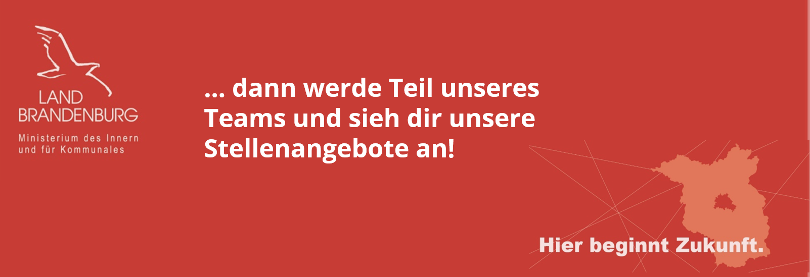 Bild: Bild mit dem Aufruf zur Bewerbung