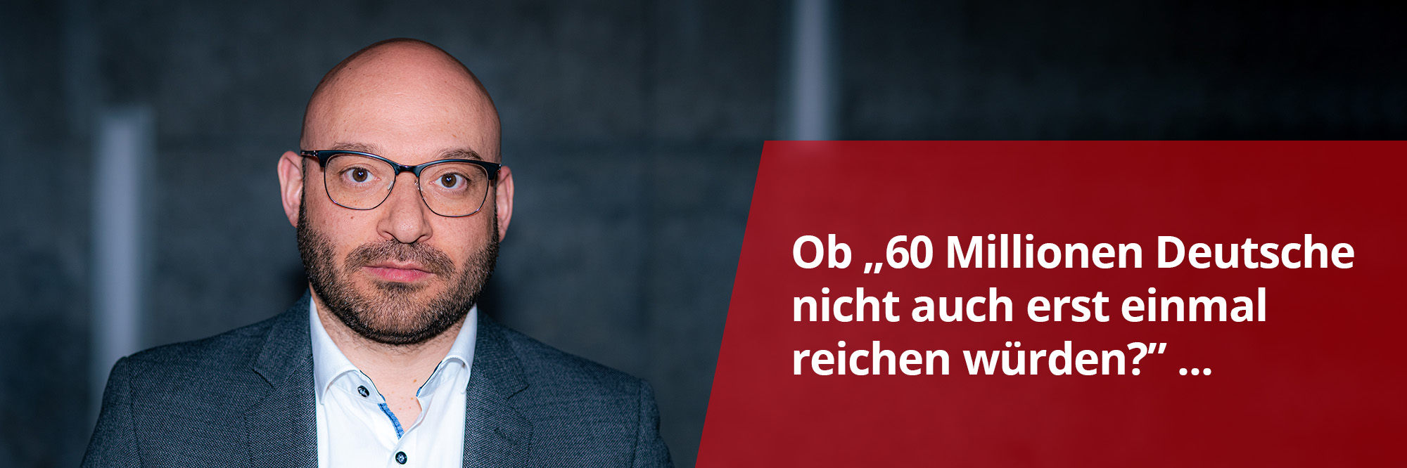 Minister Wilke mit Zitattext