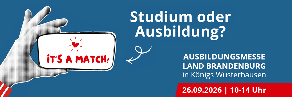 Bild: Werbebanner anlässlich Ausbildungsmesse 2026