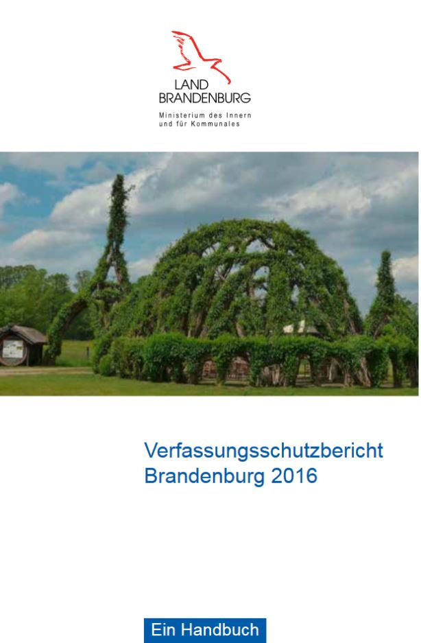 Bild vergrößern (Bild: Titelseite Verfassungsschutzbericht 2016)