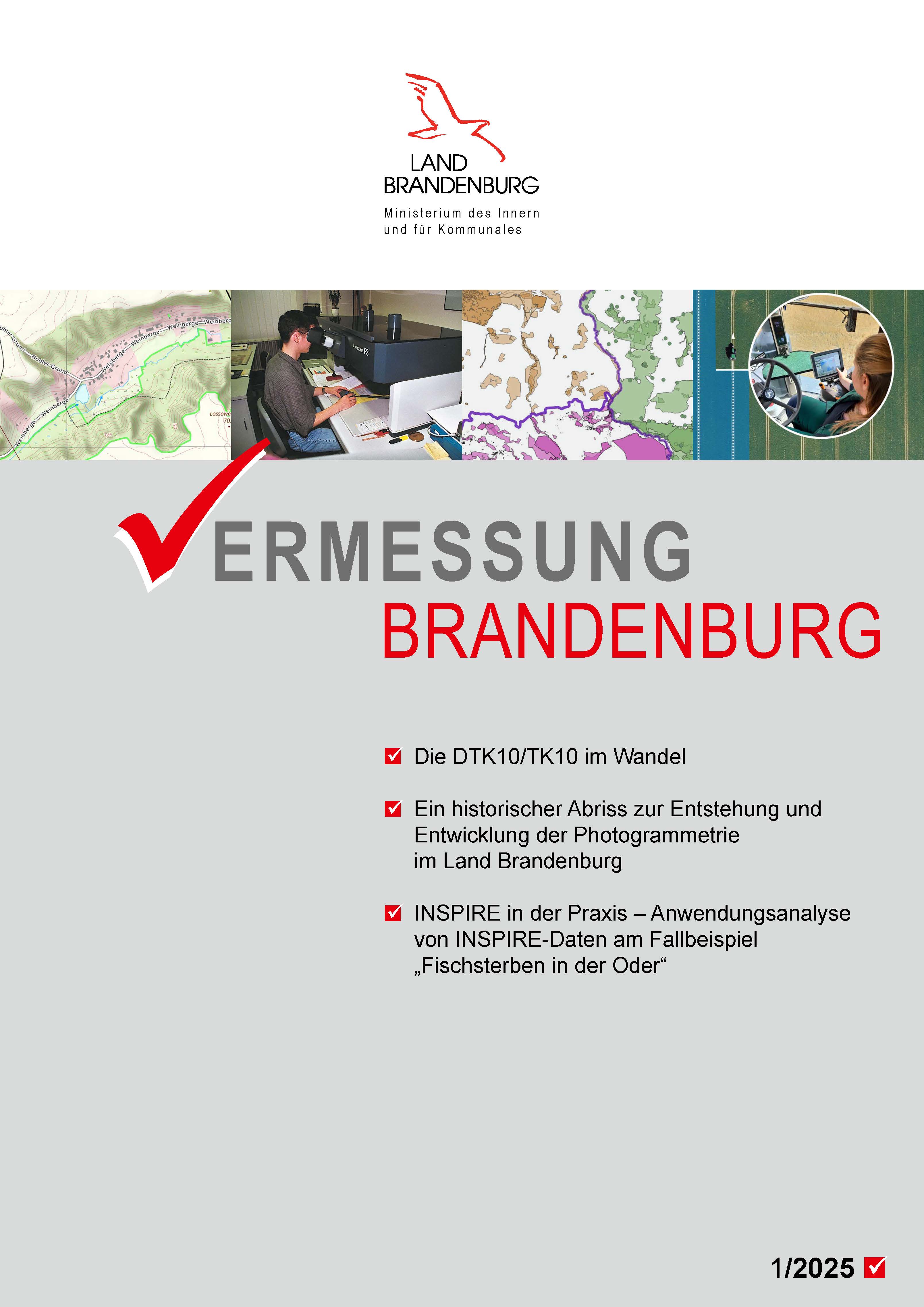 Ausgabe 1/2025 der „Vermessung Brandenburg“ veröffentlicht