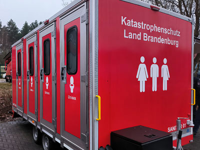 Foto eines Sanitär-Anhängers