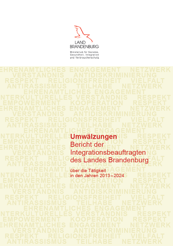 Bild vergrößern (Bild: Bericht der Integrationsbeauftragten des Landes Brandenburg 2013-2024 im PDF-Format)
