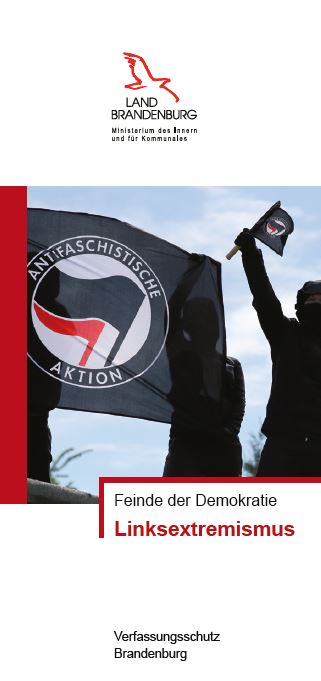 Bild vergrößern (Bild: Vorschaubild des Faltblattes mit dem Titel Linksextremismus)