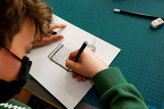 Foto Graffitiprojekt in Senftenberg - Entwurfsskizze