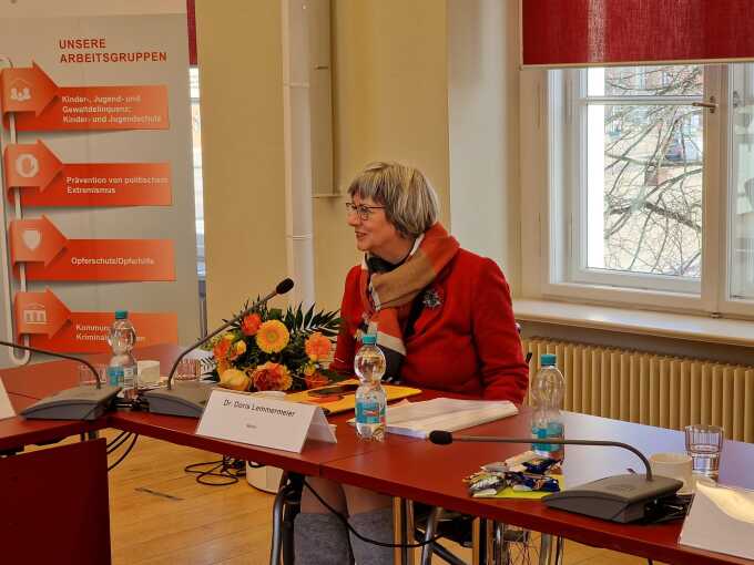 Foto von Frau Dr. Lemmermeier während der Beiratssitzung