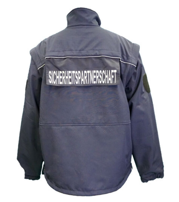 Rückansicht der Sommer-Funktionsjacke in Übergröße der SiPa