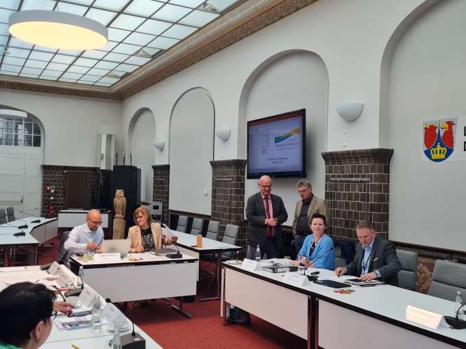 Landrat Loge im Gespräch